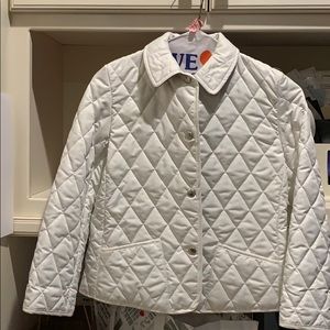 Girls Burberry quilted jacket